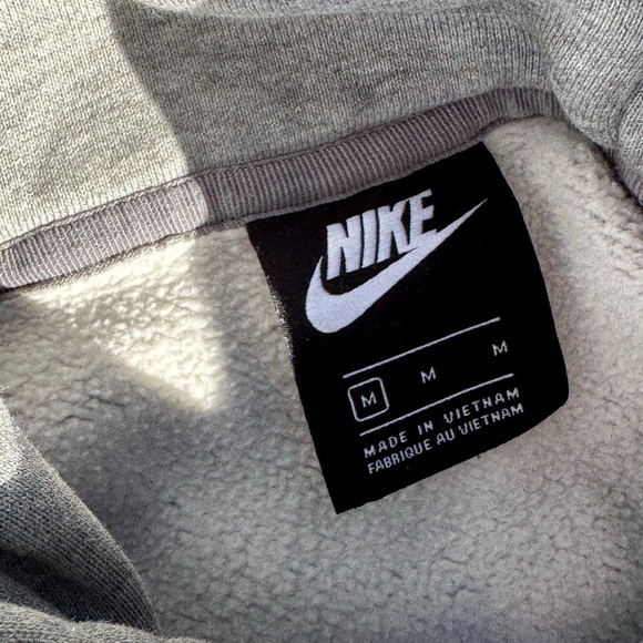 Nike Sportswear Fleece Hoodie Sweater Gray Mens Size Medium - Picture 5 of 5